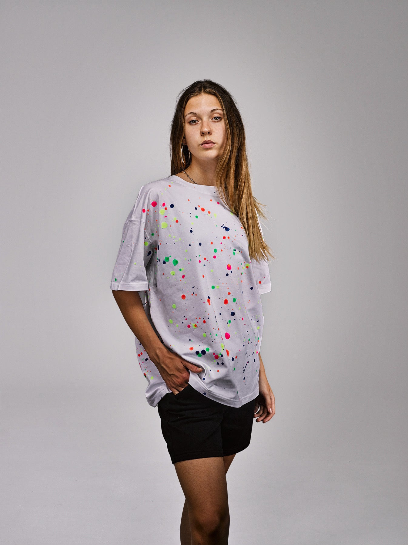 WILLIAM T-Shirt White Drop - Multicolor