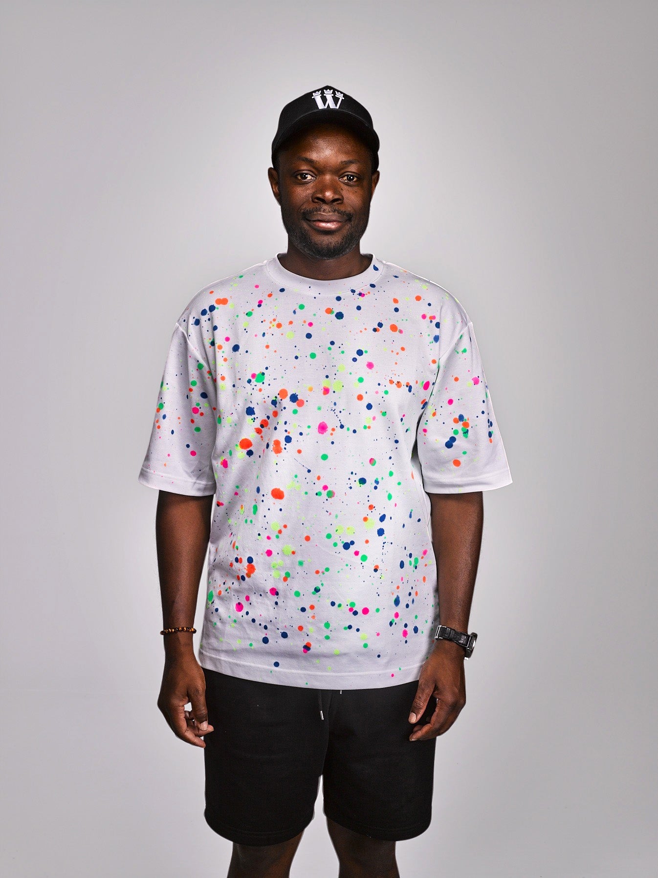 WILLIAM T-Shirt White Drop Multicolor