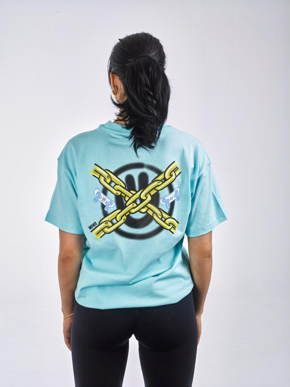 WILLIAM T-Shirt X MOMOCANVAS Jay 360 Light Blue - Light Blue