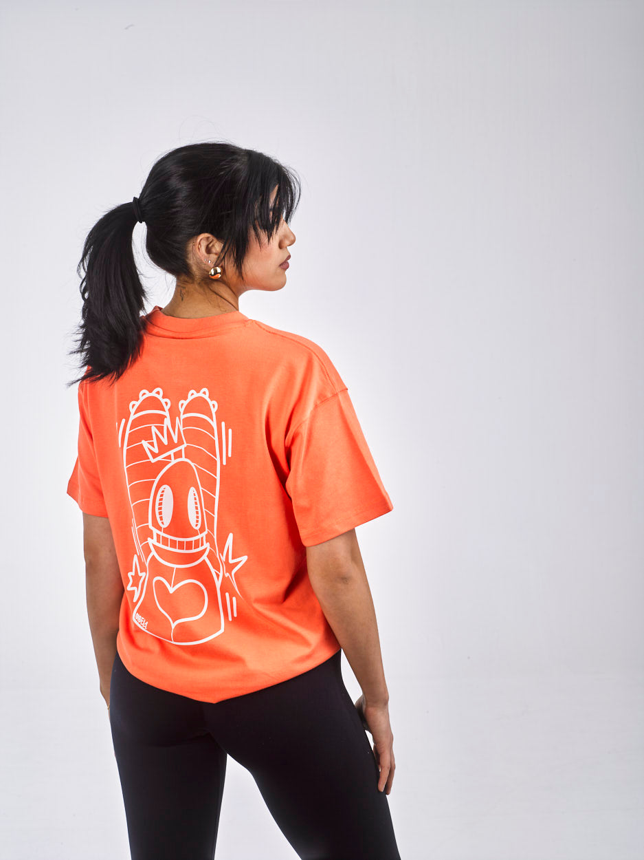 WILLIAM T-Shirt X OIBELART Hands Up Orange - Orange