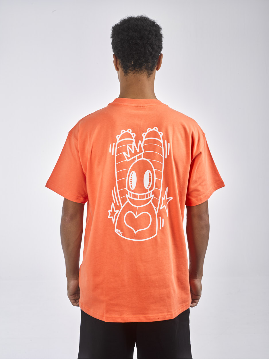 WILLIAM T-Shirt X OIBELART Hands Up Orange - Orange
