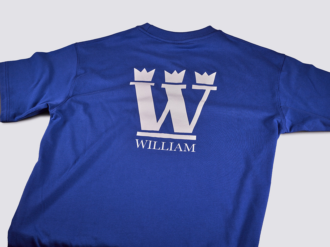 WILLIAM T-Shirt Royal Blue - White