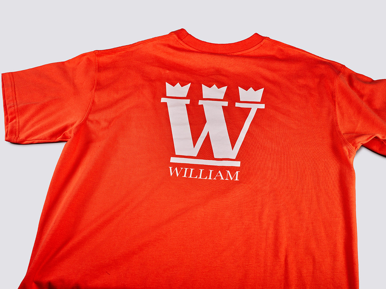WILLIAM T-Shirt Orange - White
