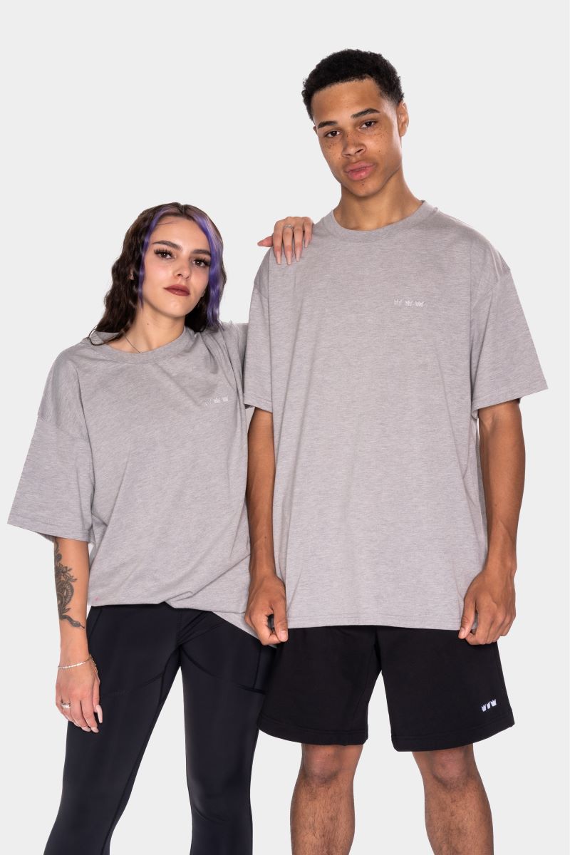 WILLIAM T-Shirt Grey - Mixed Grey