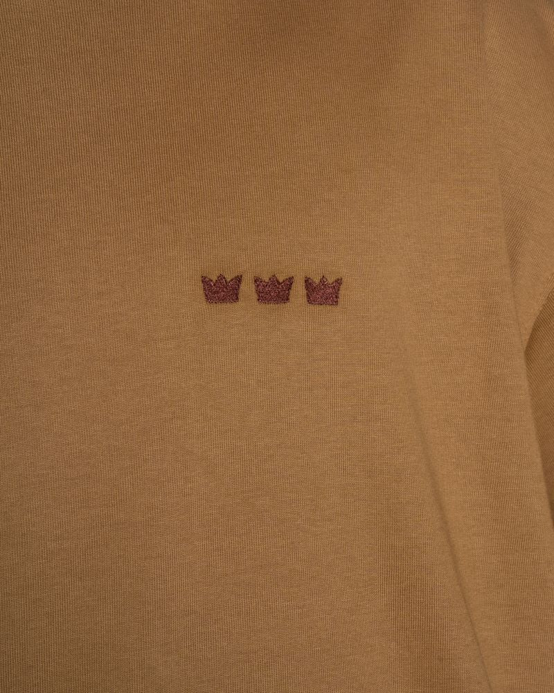 WILLIAM T-Shirt Light Brown - Dark Brown