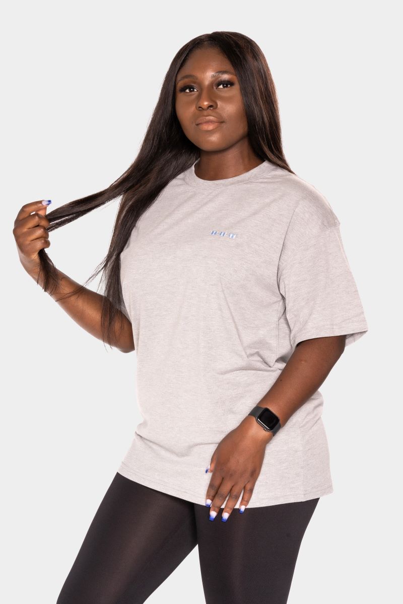 WILLIAM T-Shirt Grey - Mixed Blue