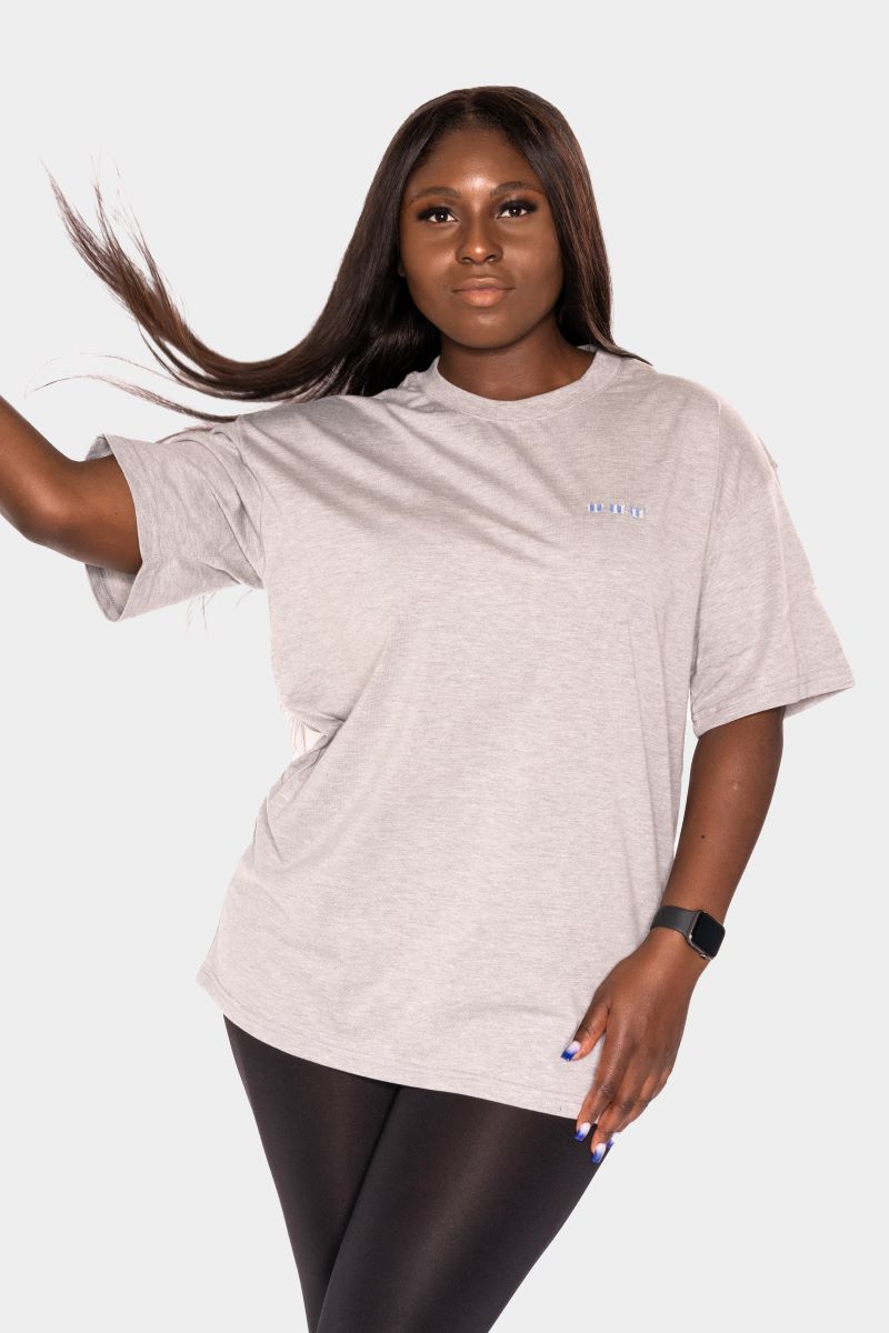 WILLIAM T-Shirt Grey - Mixed Blue