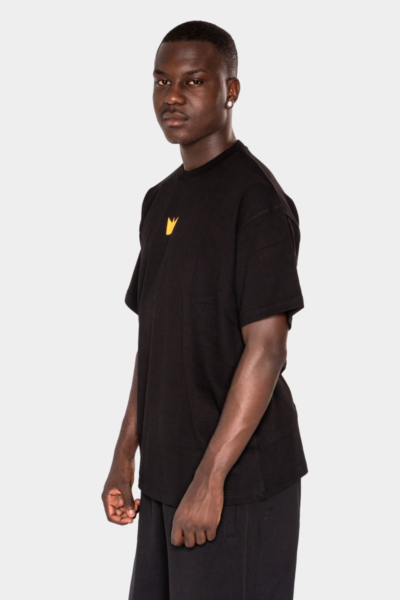 WILLIAM T-Shirt Black - Orange