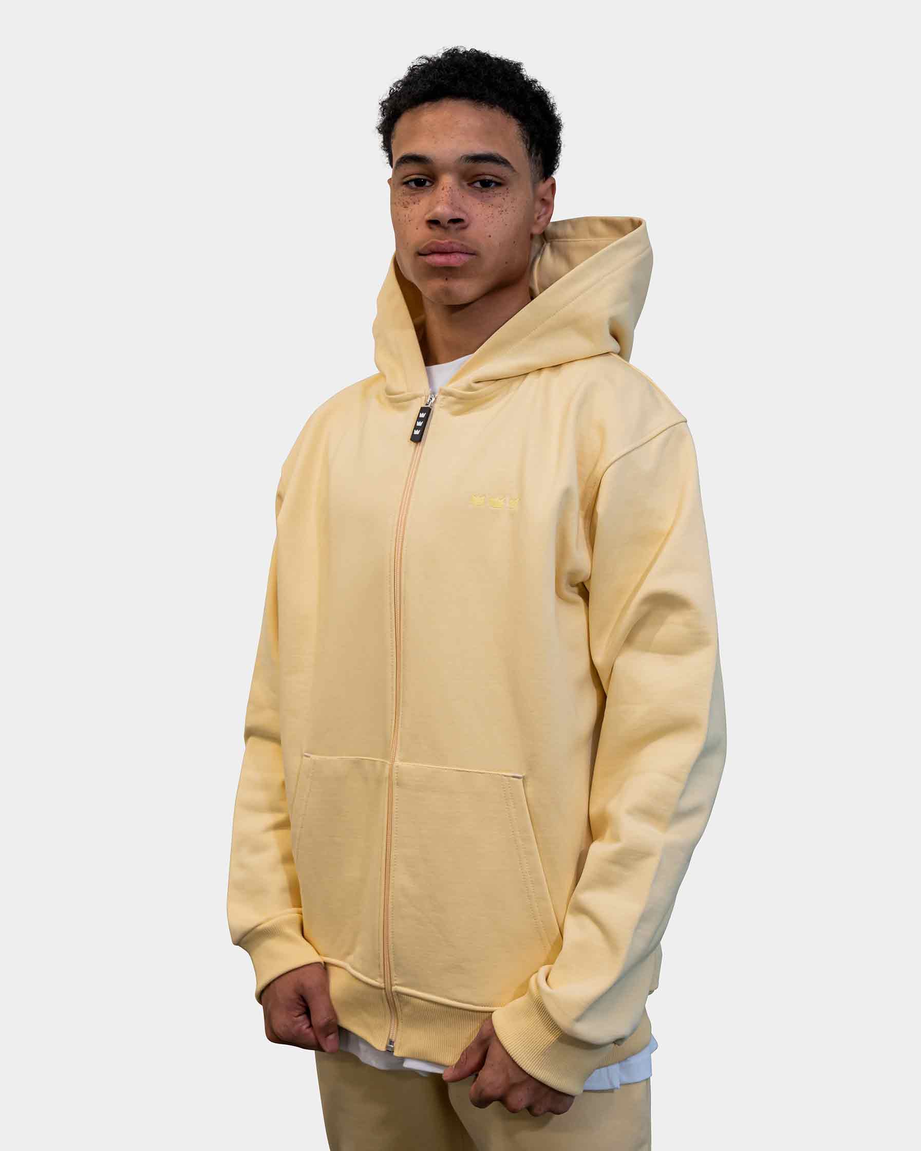 WILLIAM Zip Hoodie Pastell Yellow