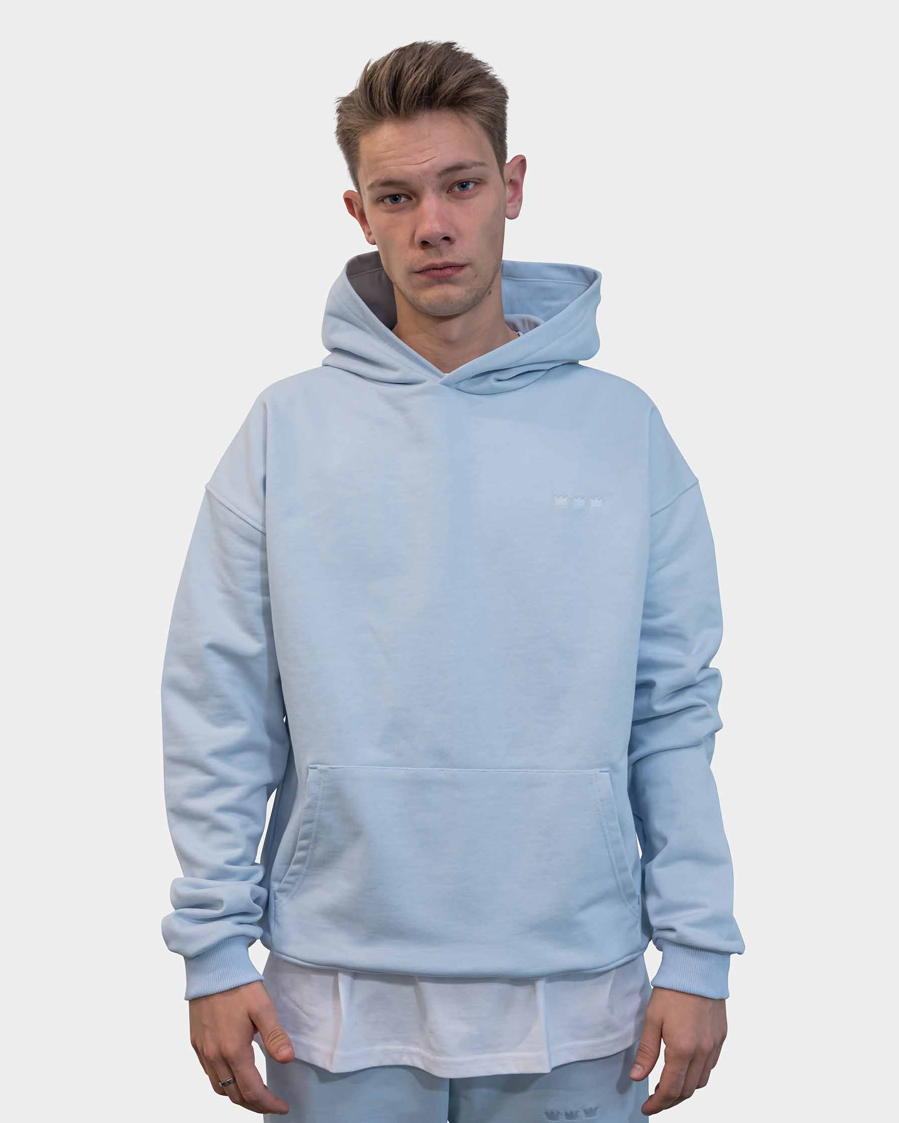 WILLIAM Hoodie Pastell Blue