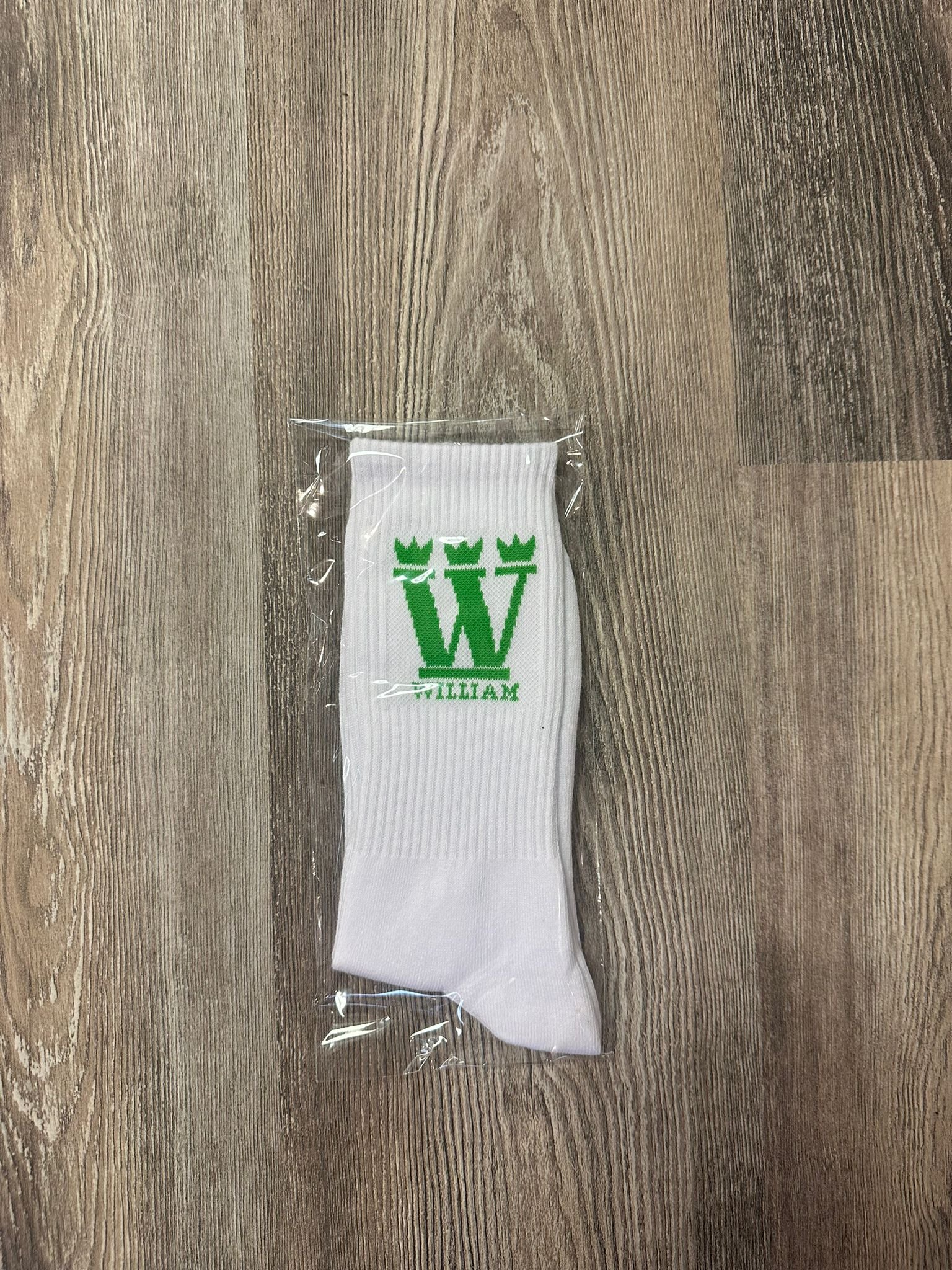 WILLIAM Socks White - Green