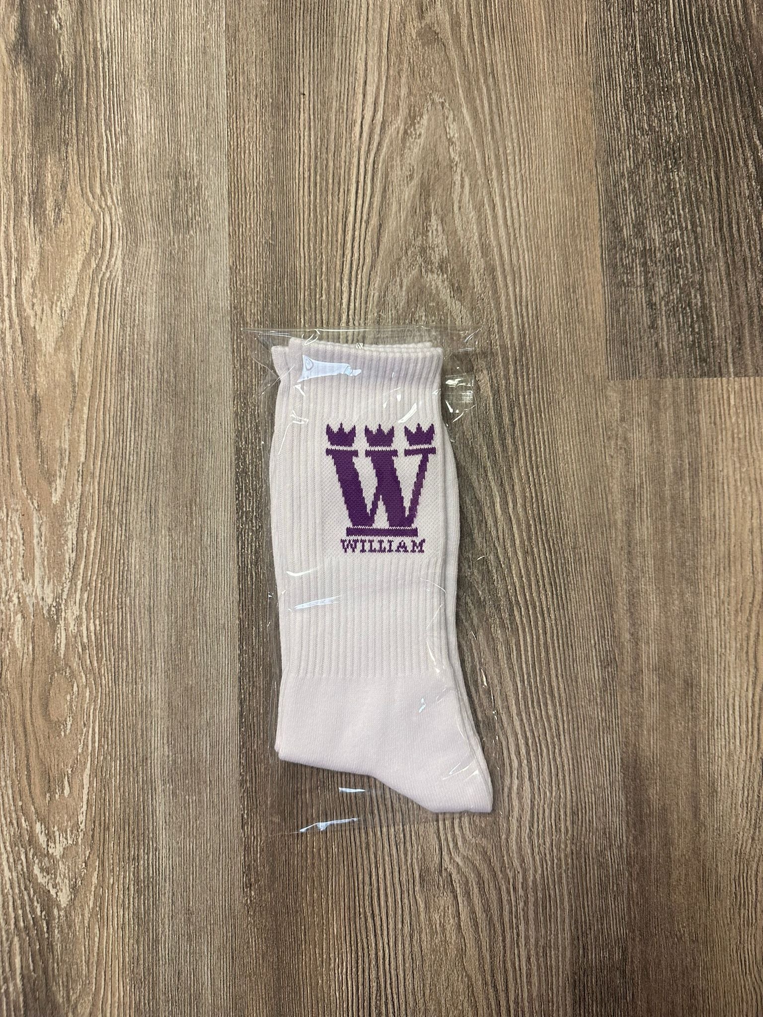 WILLIAM Socks White - Violett