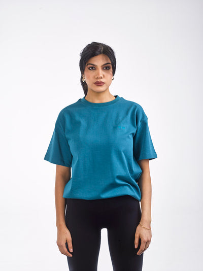 WILLIAM T-Shirt X MOMOCANVAS TH 900 Dark Turquoise - Dark Turquoise