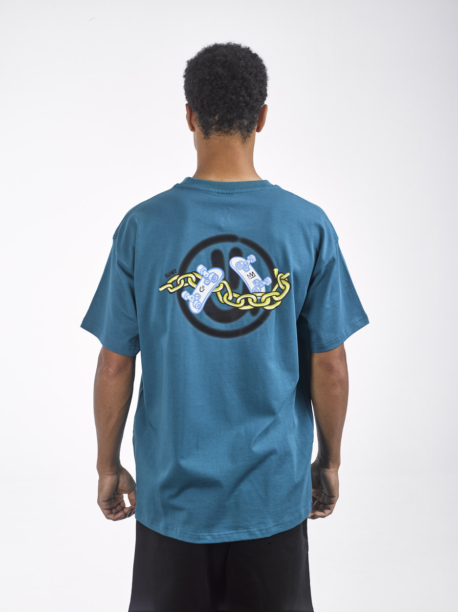 WILLIAM T-Shirt X MOMOCANVAS TH 900 Dark Turquoise - Dark Turquoise