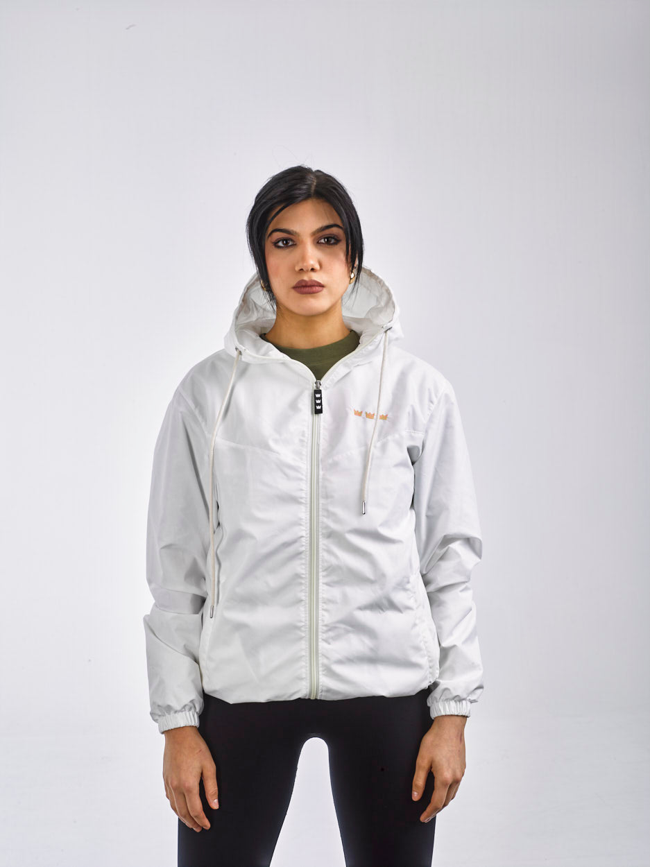 WILLIAM Windbreaker White - Mixed