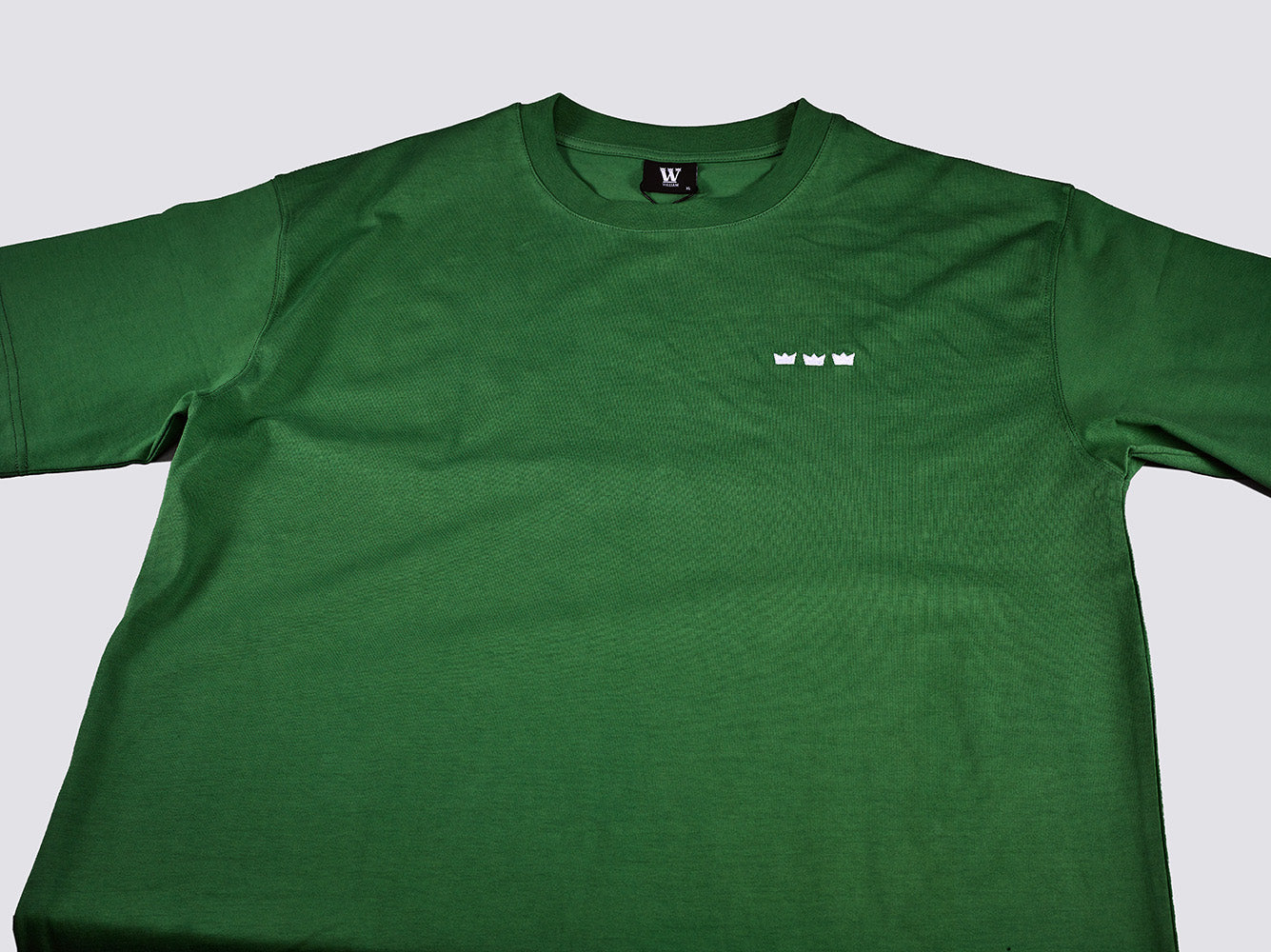 WILLIAM T-Shirt Dark Green - White