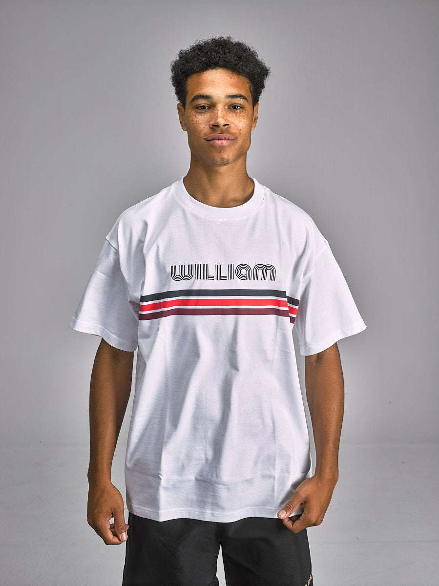 WILLIAM T-Shirt Reto White - Stripes