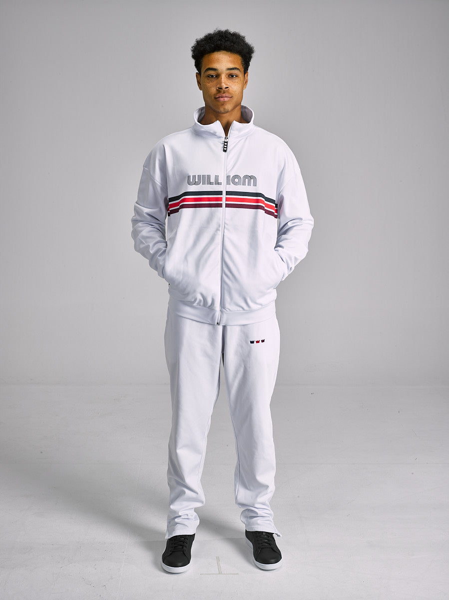 WILLIAM Tracksuit Reto White - Stripes