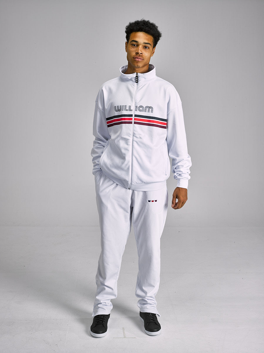 WILLIAM Tracksuit Reto White - Stripes