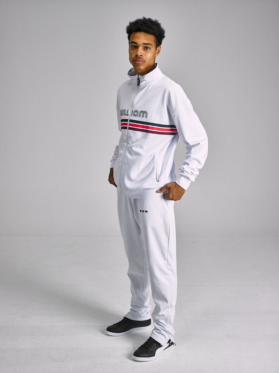 WILLIAM Tracksuit Reto White - Stripes