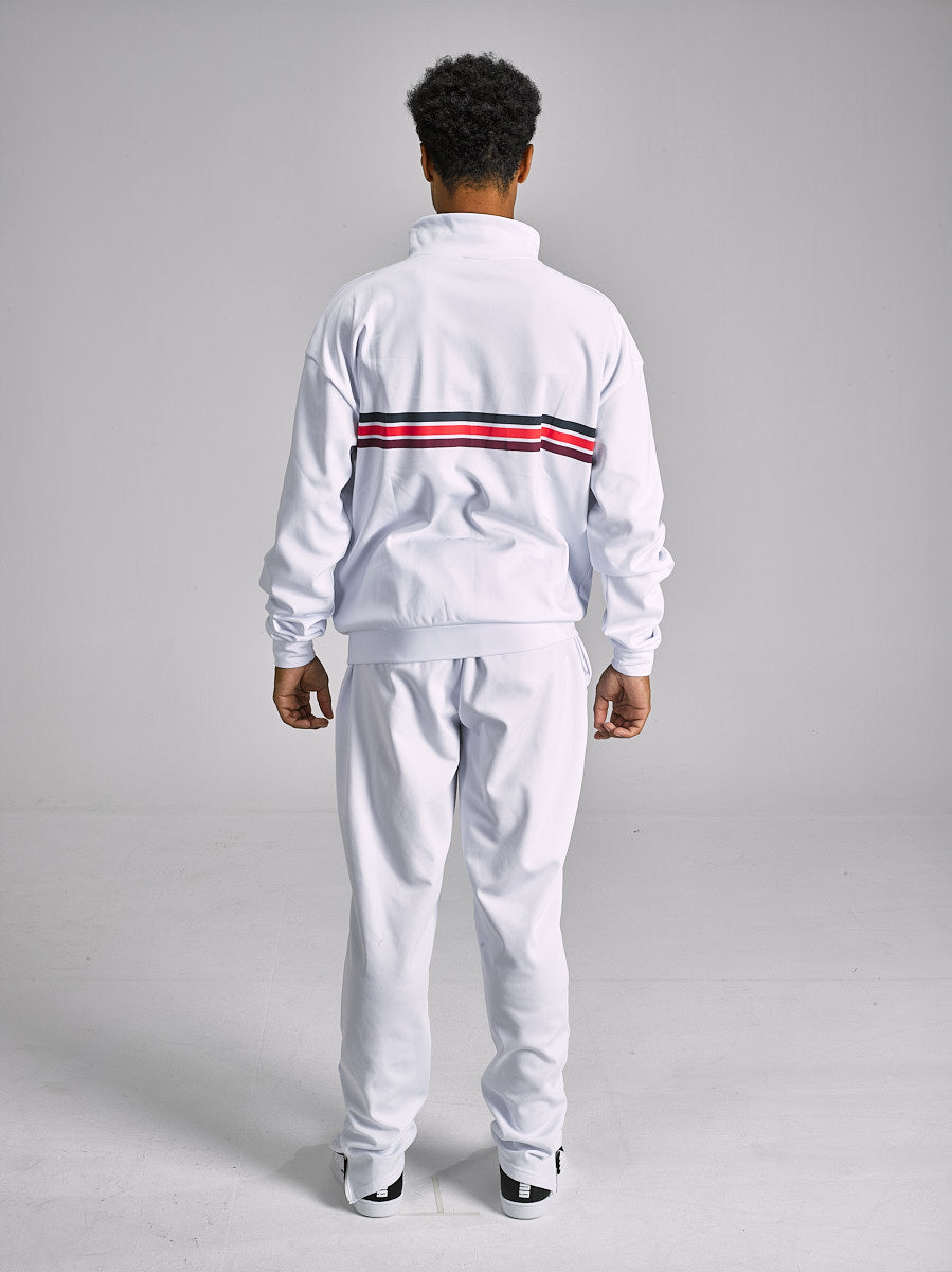 WILLIAM Tracksuit Reto White - Stripes