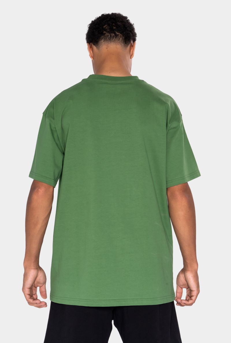 WILLIAM T-Shirt Dark Green - Light Green