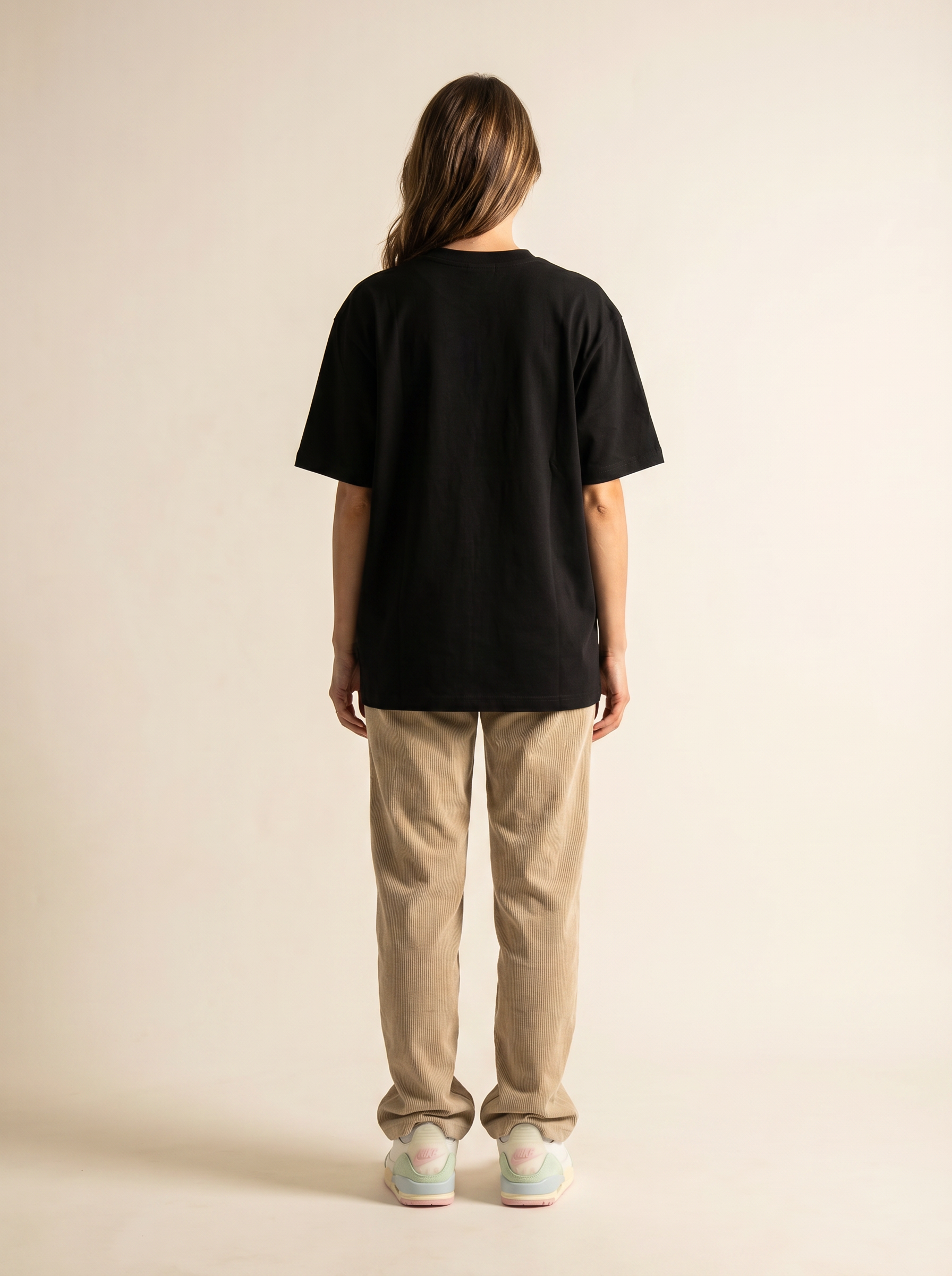 WILLIAM T-Shirt Black Heavy - White