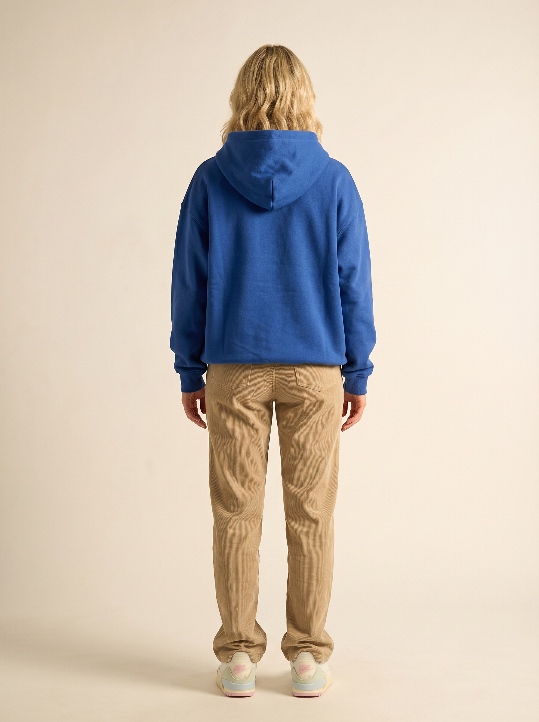 WILLIAM Hoodie Blue - White