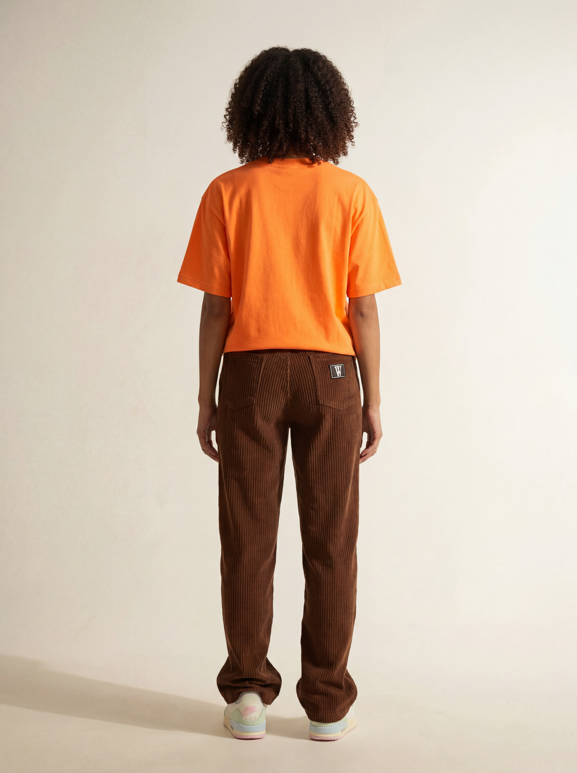 WILLIAM CORDUROY PANTS BROWN (HEAVEILY RIBBED)