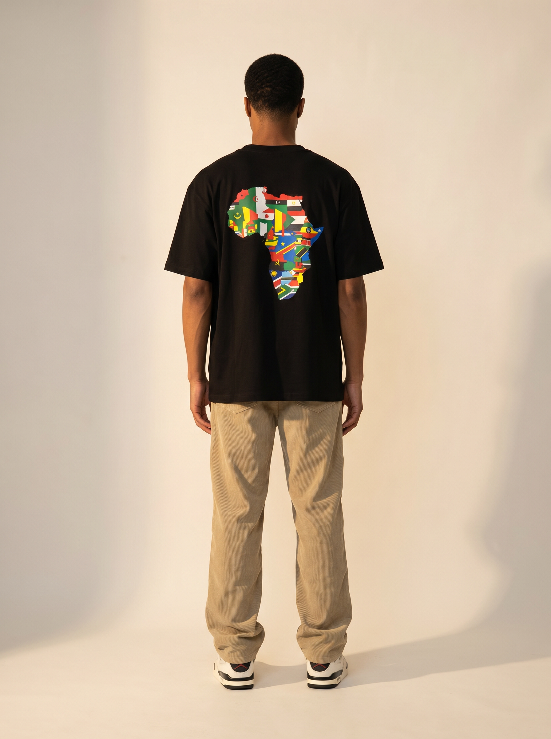 WILLIAM T-SHIRT AFRICA BLACK - BLACK