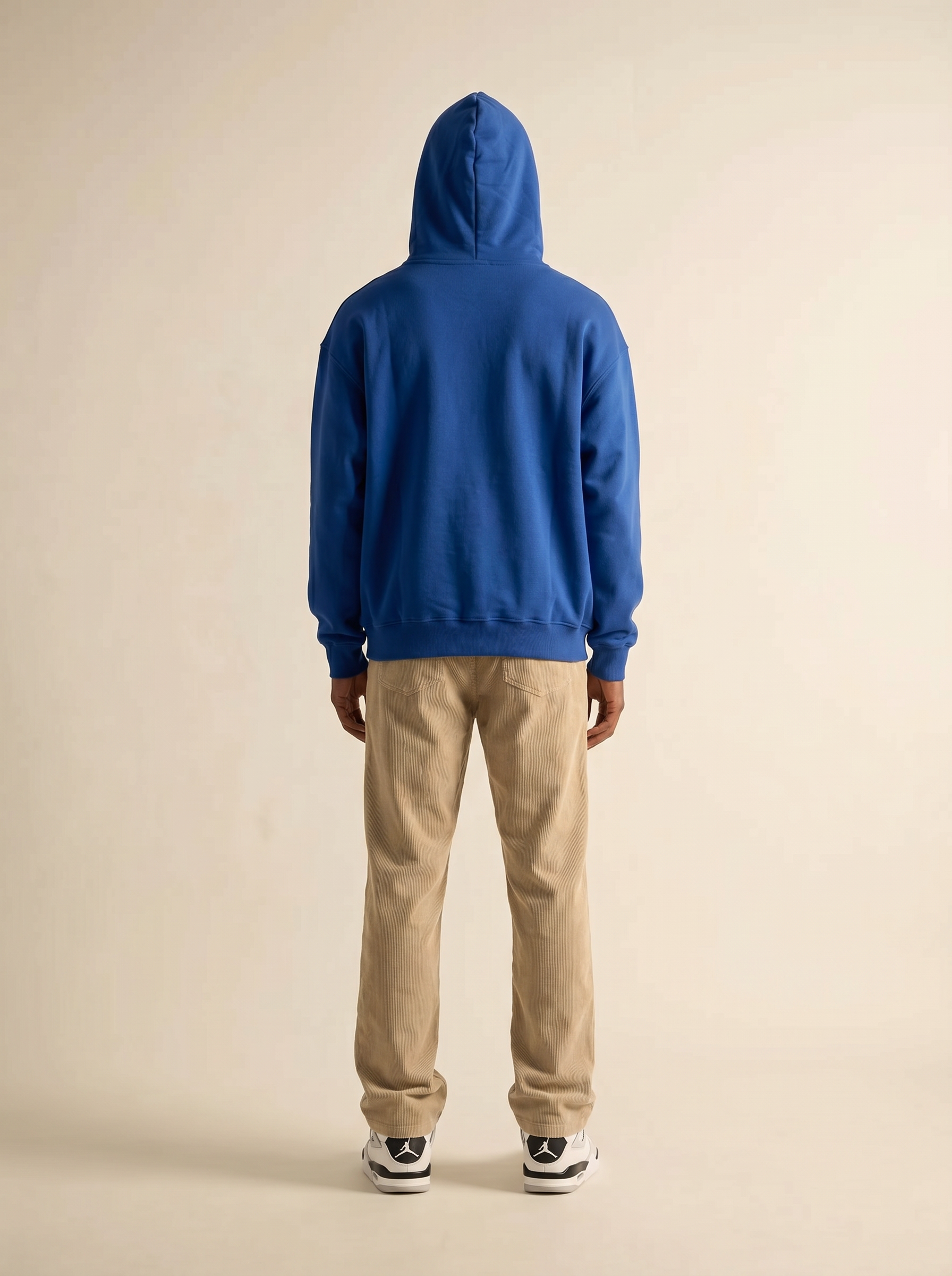 WILLIAM Hoodie Blue - White
