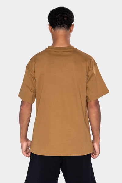 WILLIAM T-Shirt Light Brown - Dark Brown