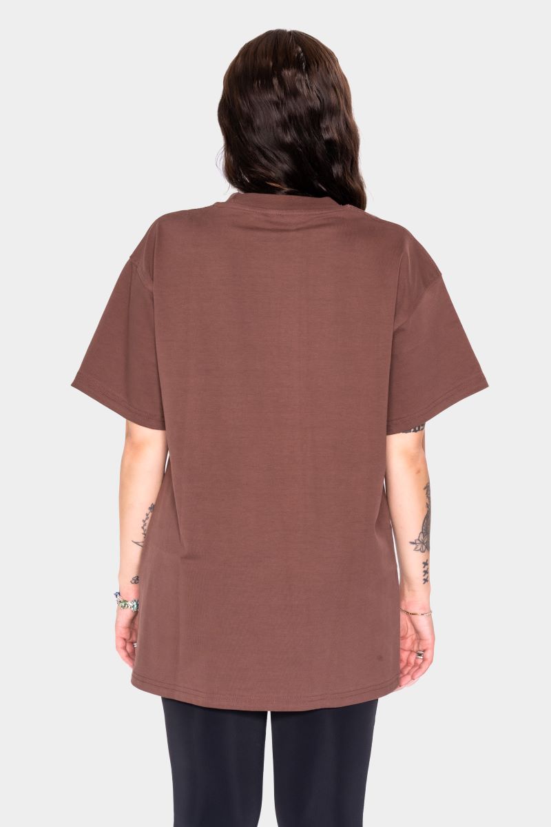 WILLIAM T-Shirt Brown - White