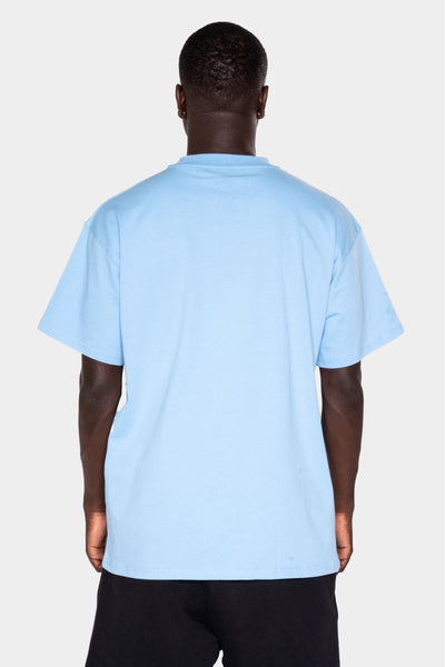 WILLIAM T-Shirt Light Blue - White