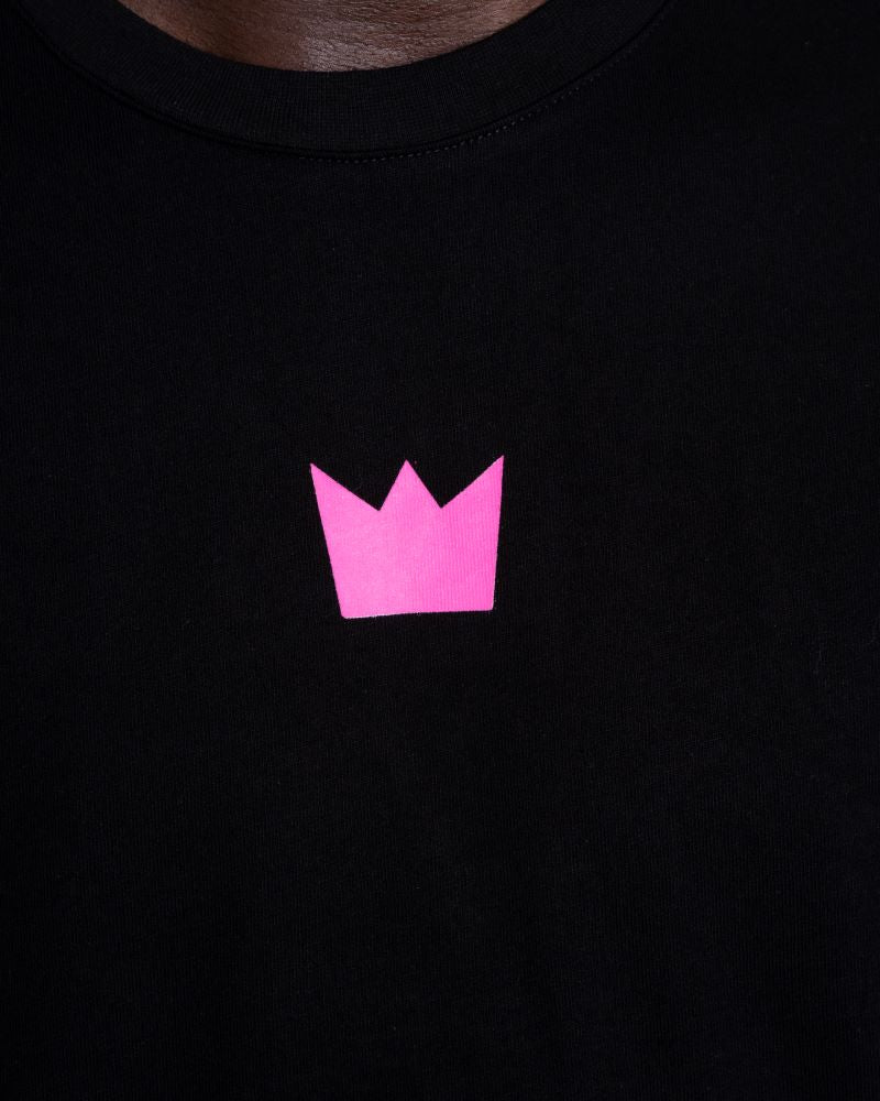 WILLIAM T-Shirt Black - Pink