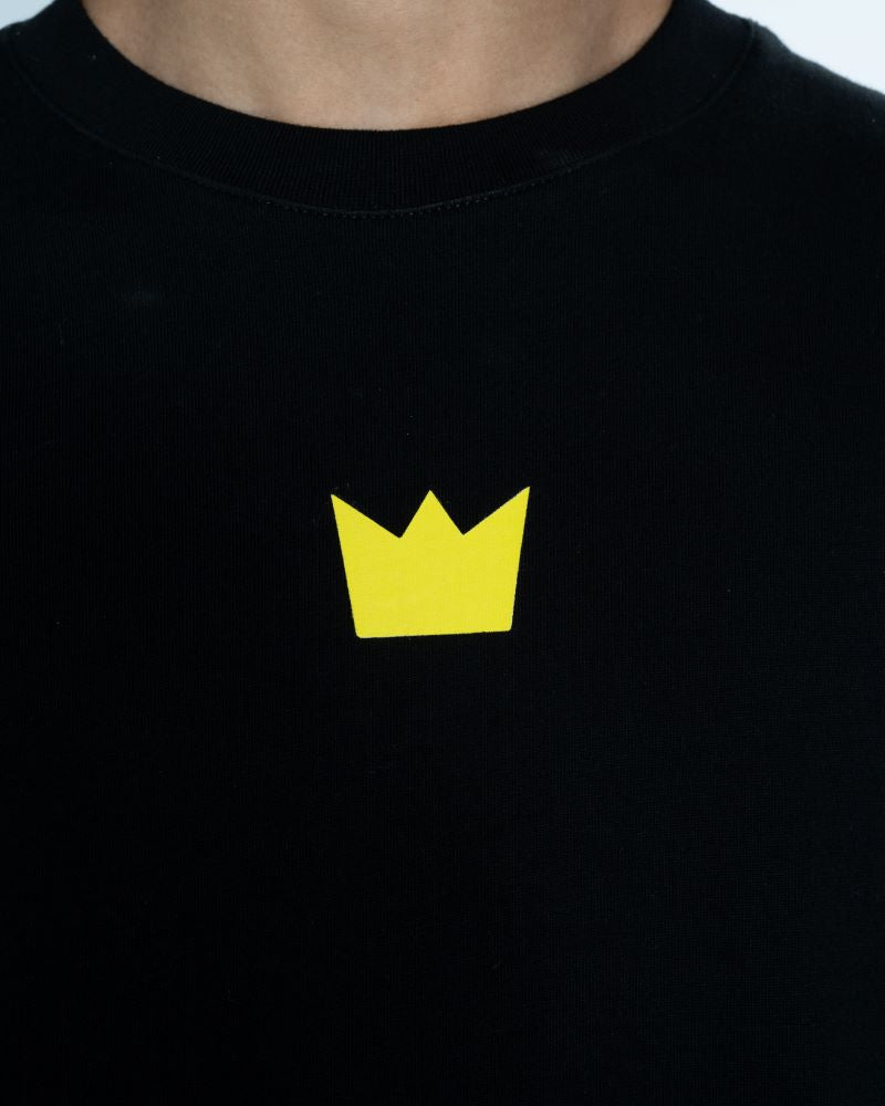 WILLIAM T-Shirt Black - Yellow