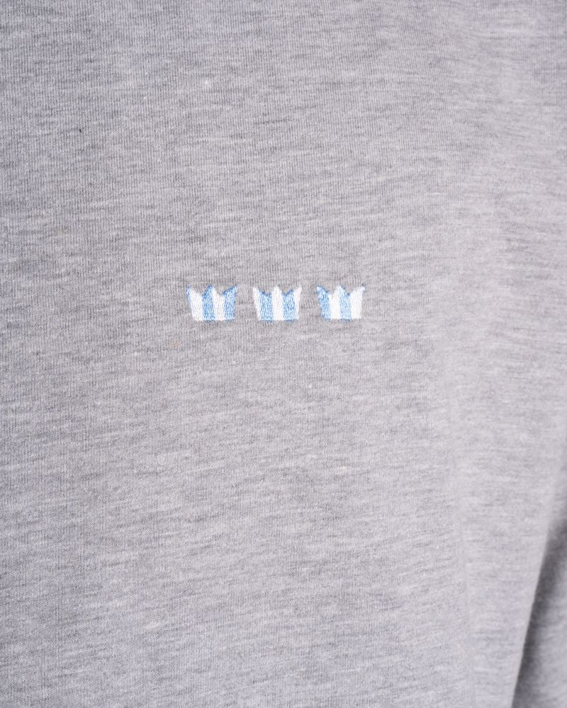 WILLIAM T-Shirt Grey - Mixed Blue