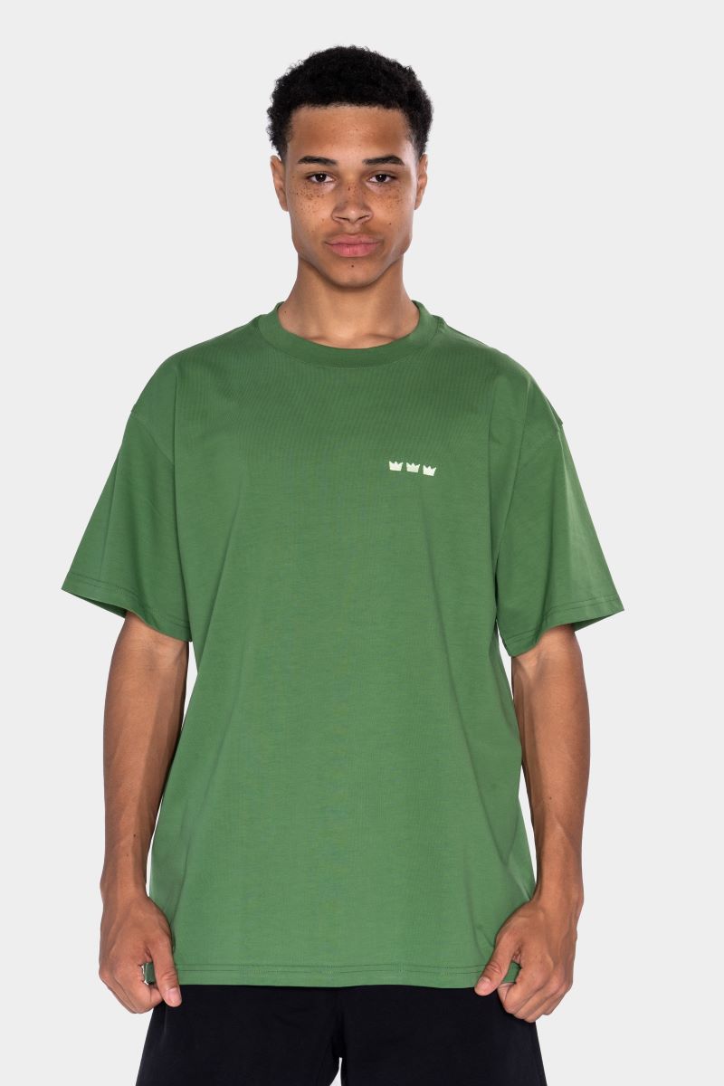 WILLIAM T-Shirt Dark Green - Light Green