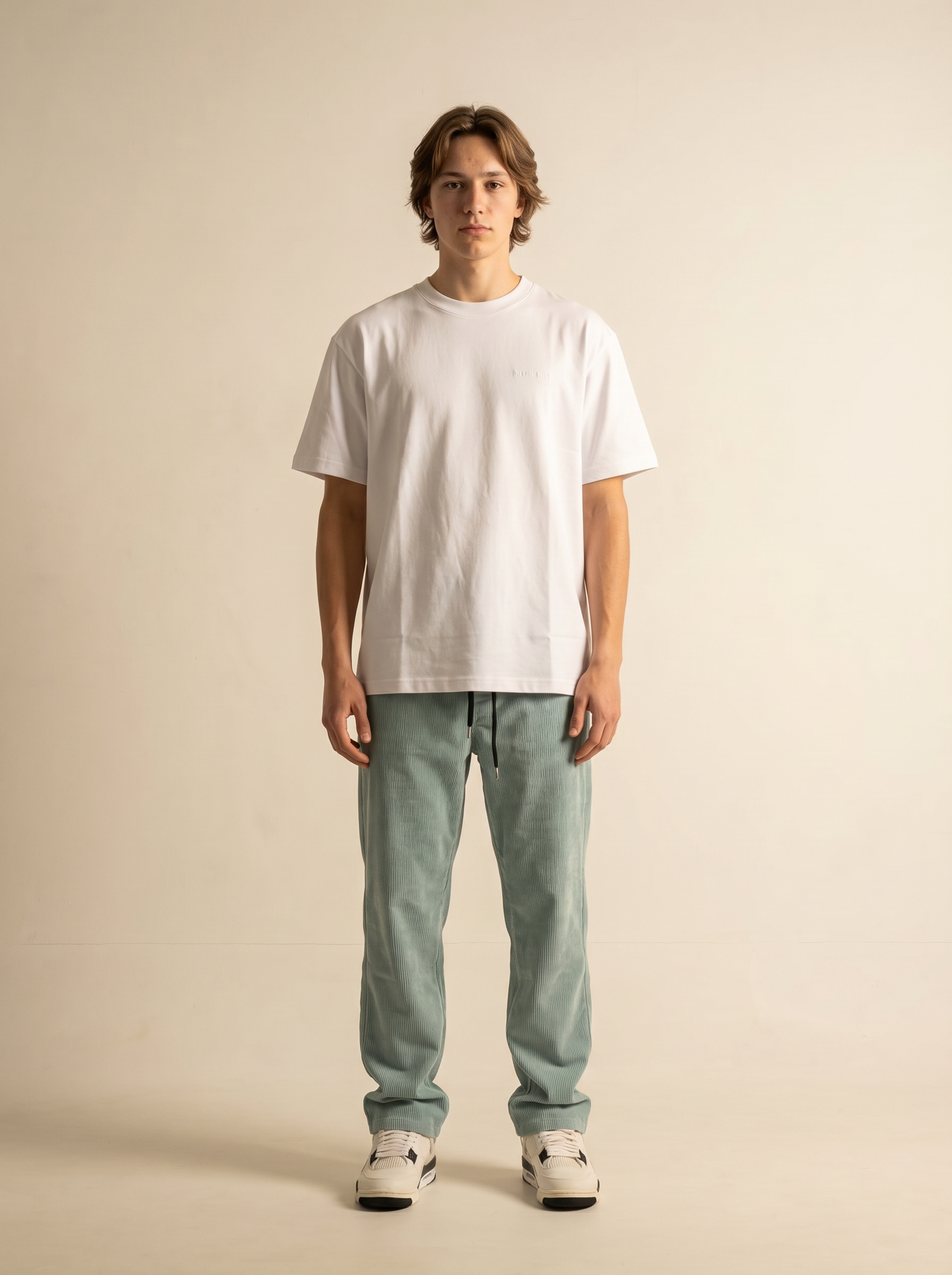 WILLIAM CORDUROY PANTS CORAL GREEN