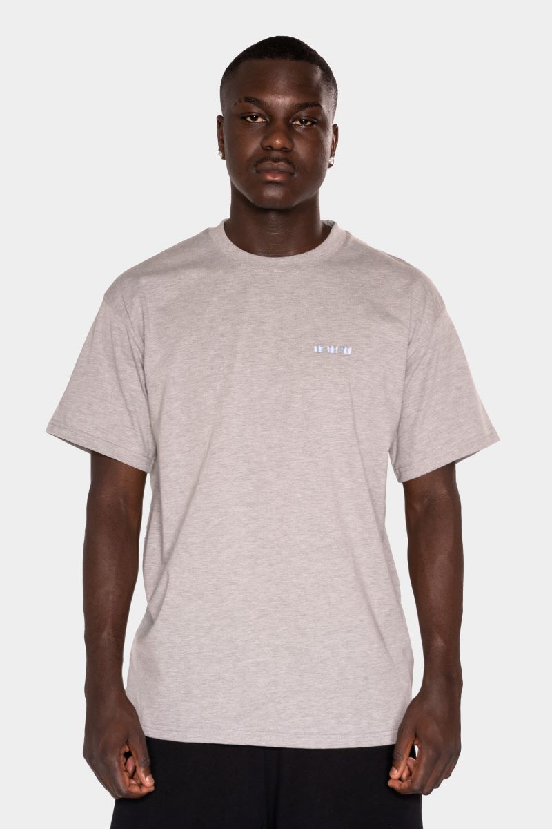 WILLIAM T-Shirt Grey - Mixed Blue