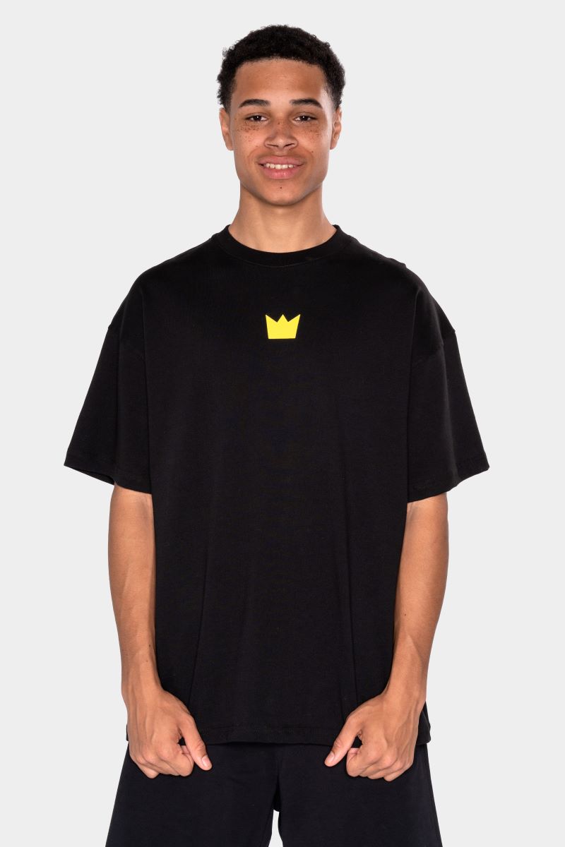 WILLIAM T-Shirt Black - Yellow