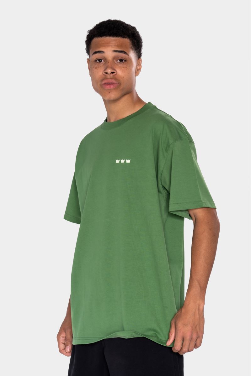 WILLIAM T-Shirt Dark Green - Light Green