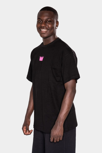 WILLIAM T-Shirt Black - Pink