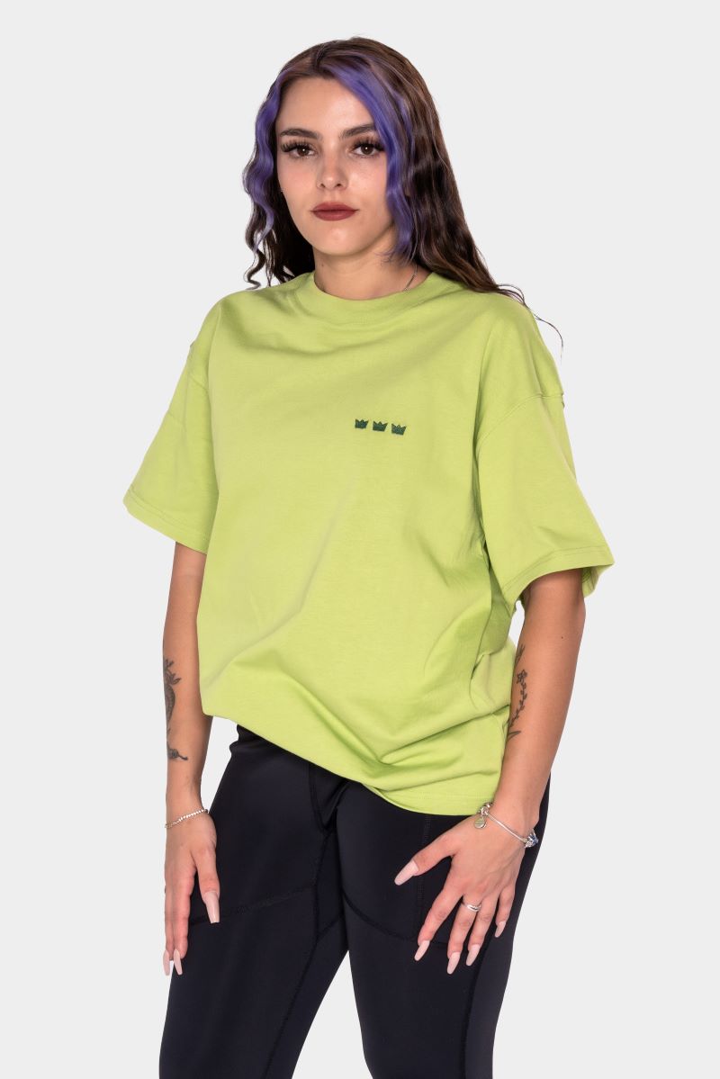 WILLIAM T-Shirt Bright Green - Dark Green