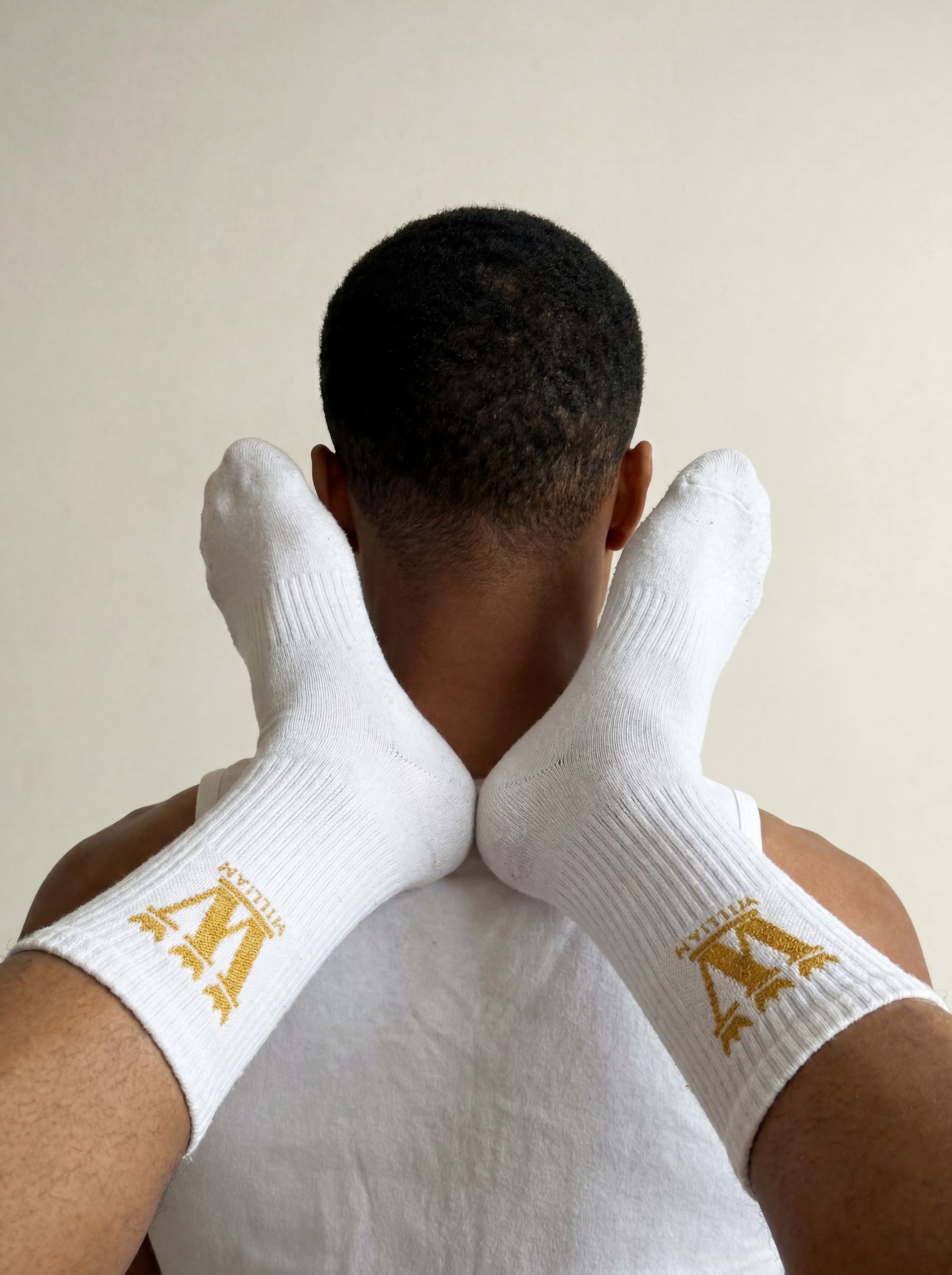 WILLIAM Socks White - Gold
