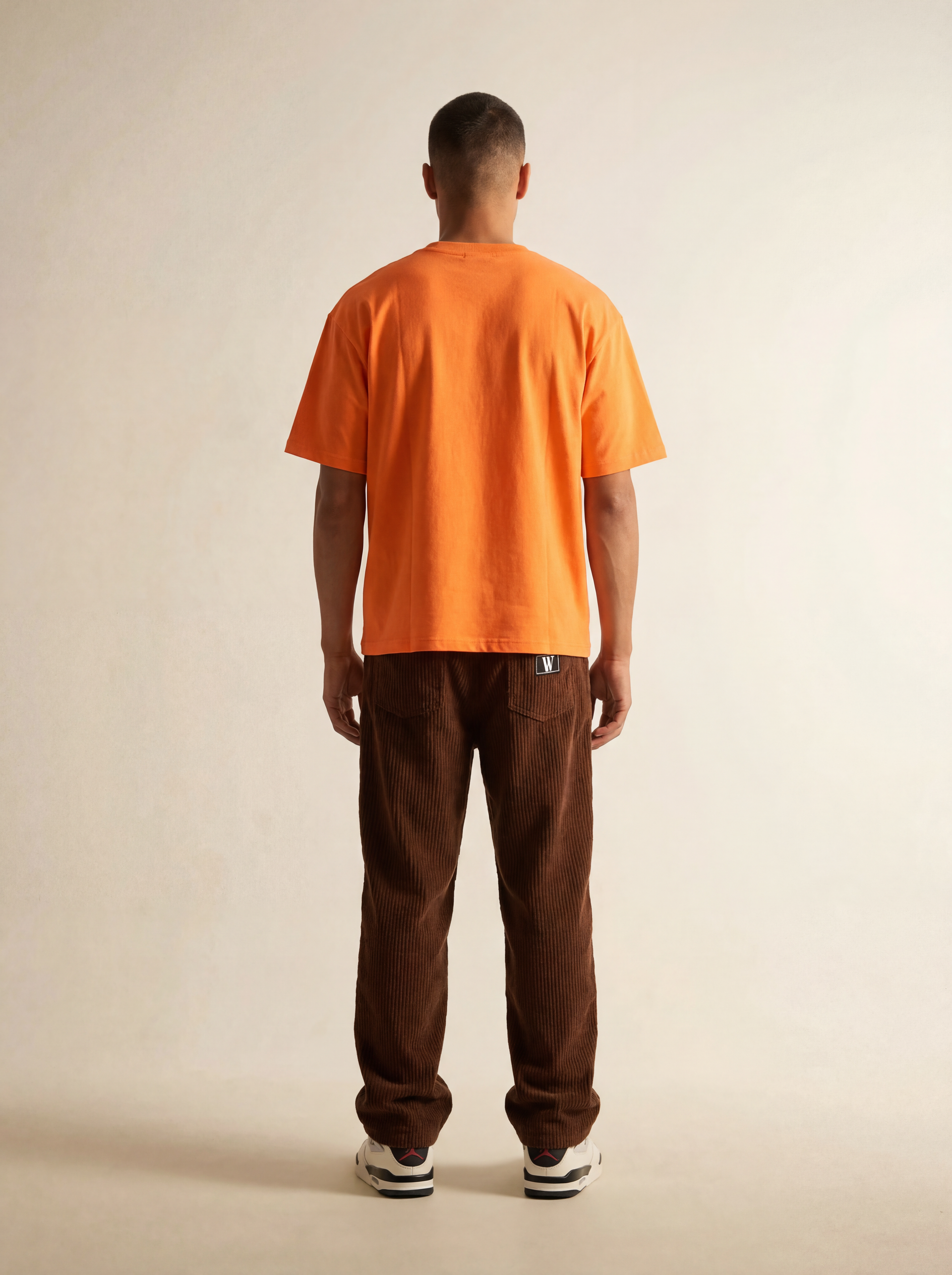 WILLIAM CORDUROY PANTS BROWN (HEAVEILY RIBBED)