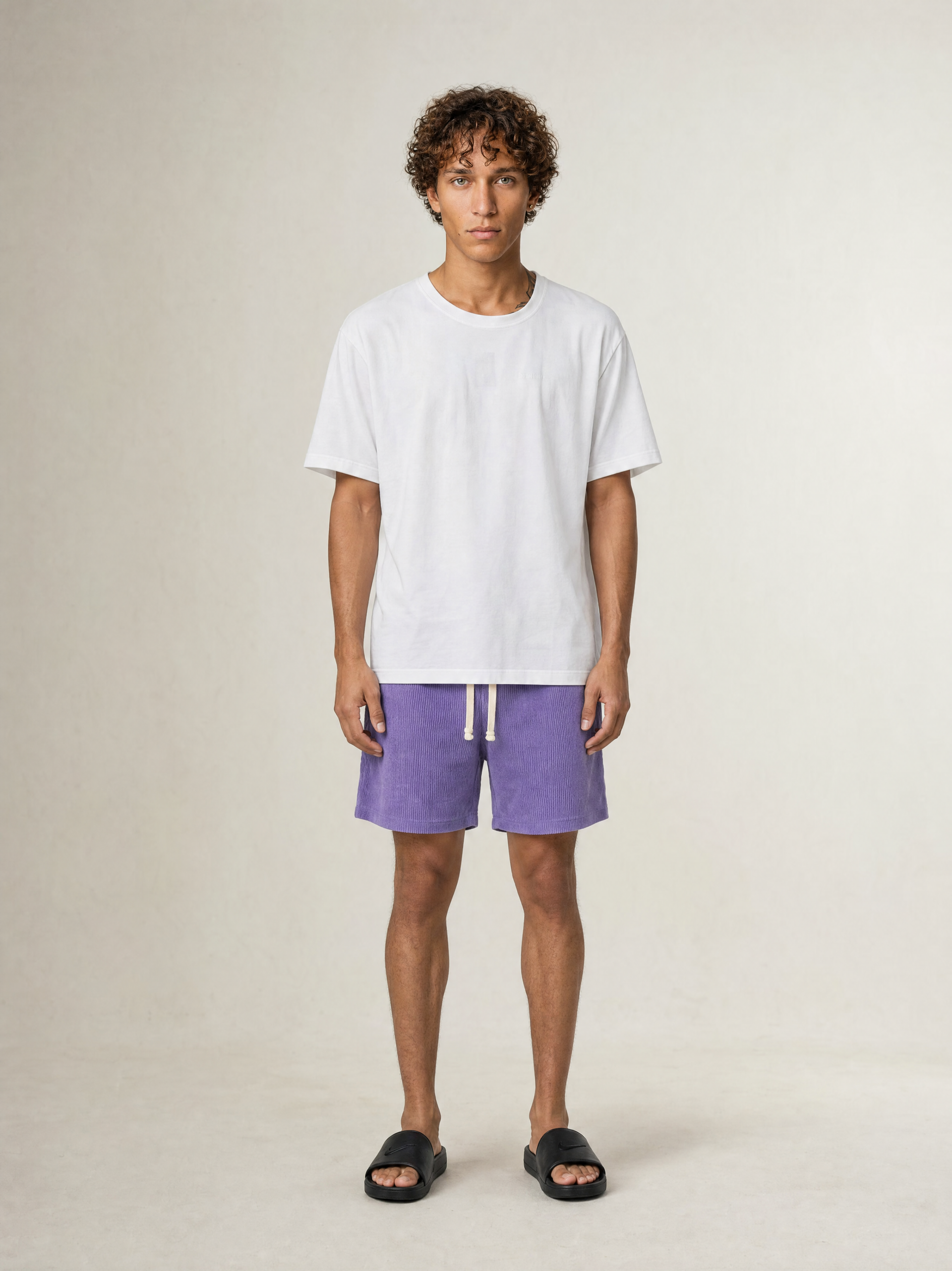 WILLIAM CORDUROY SHORTS PURPLE