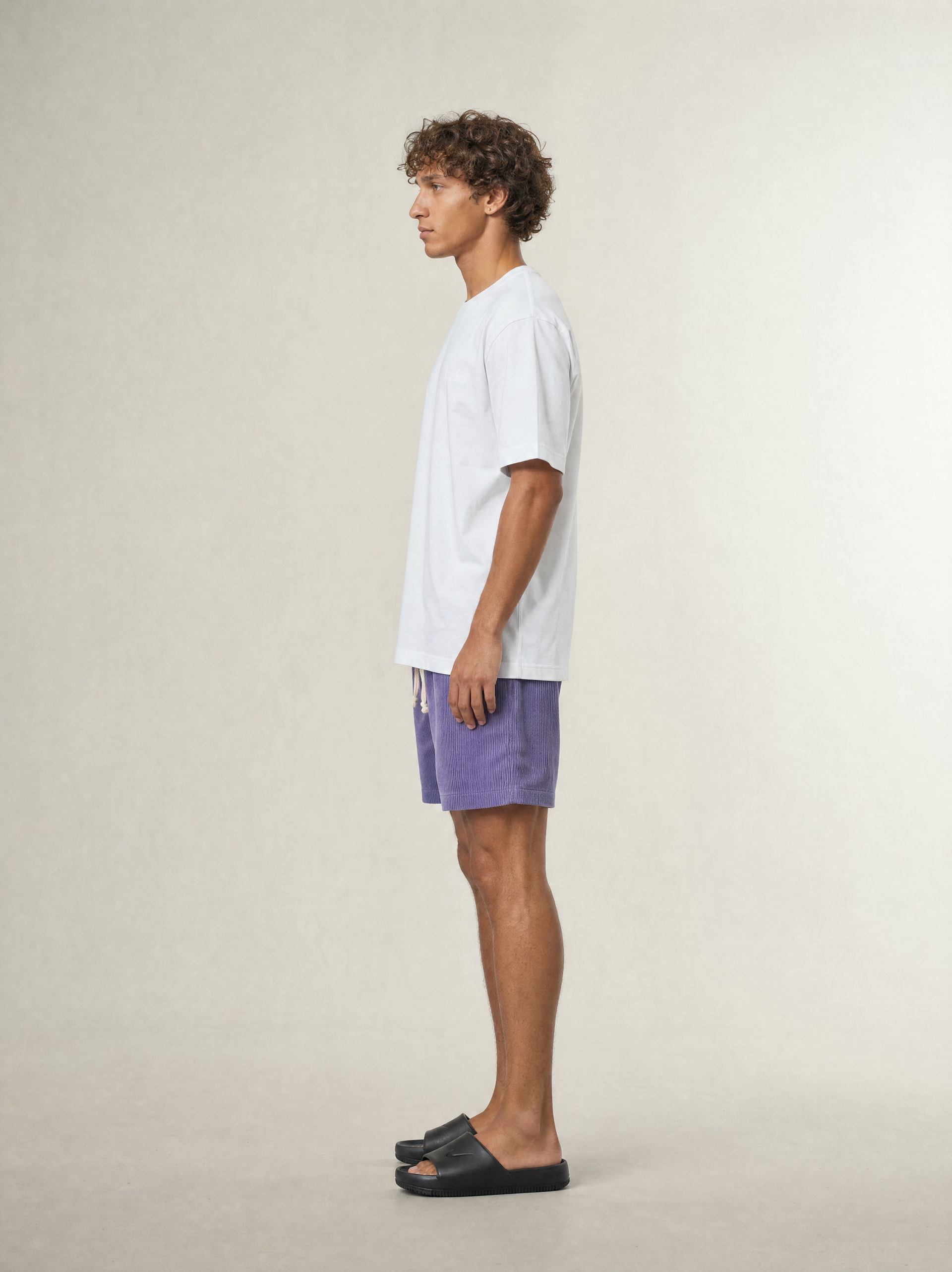 WILLIAM CORDUROY SHORTS PURPLE