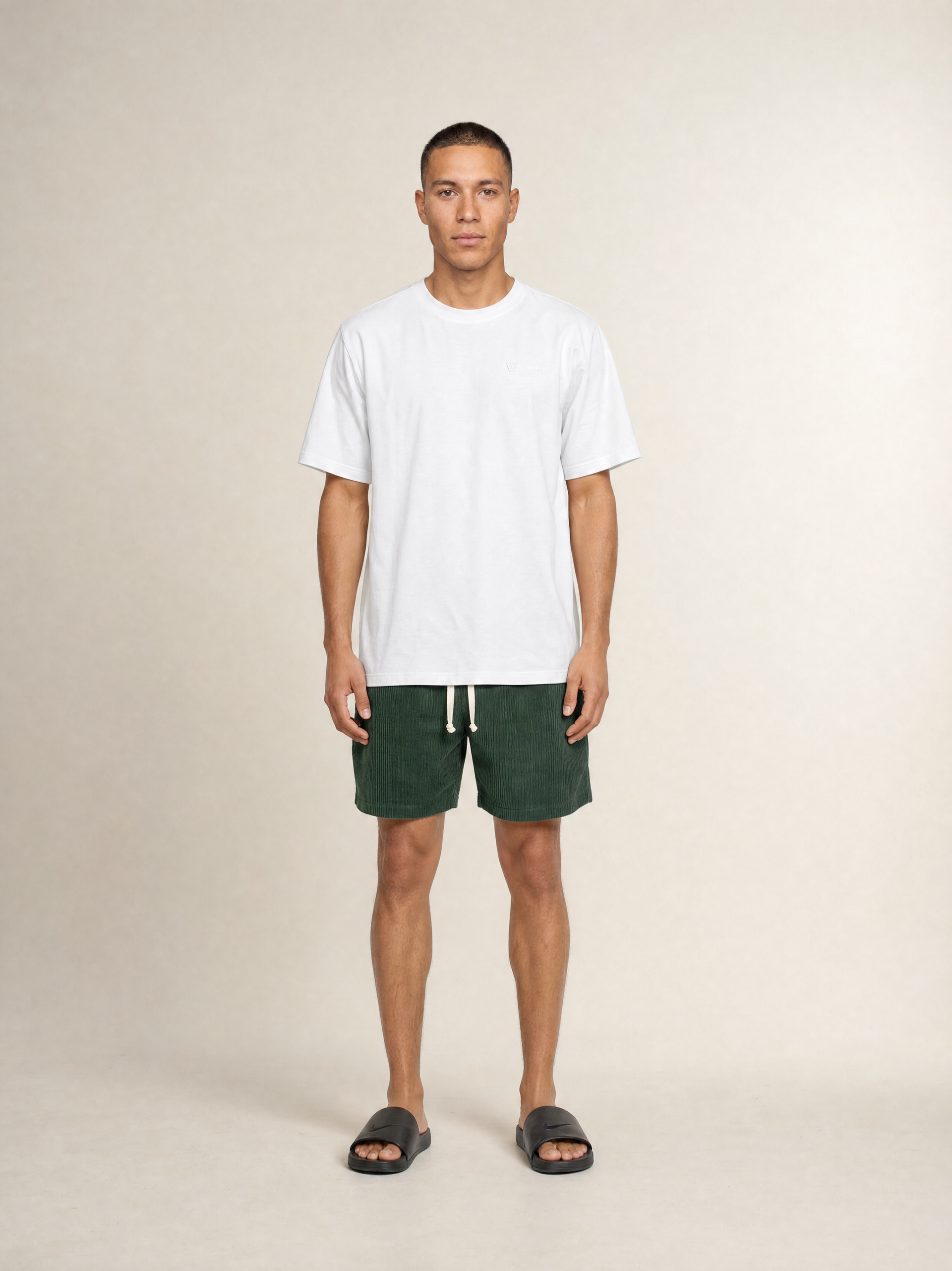 WILLIAM CORDUROY SHORTS DARK GREEN
