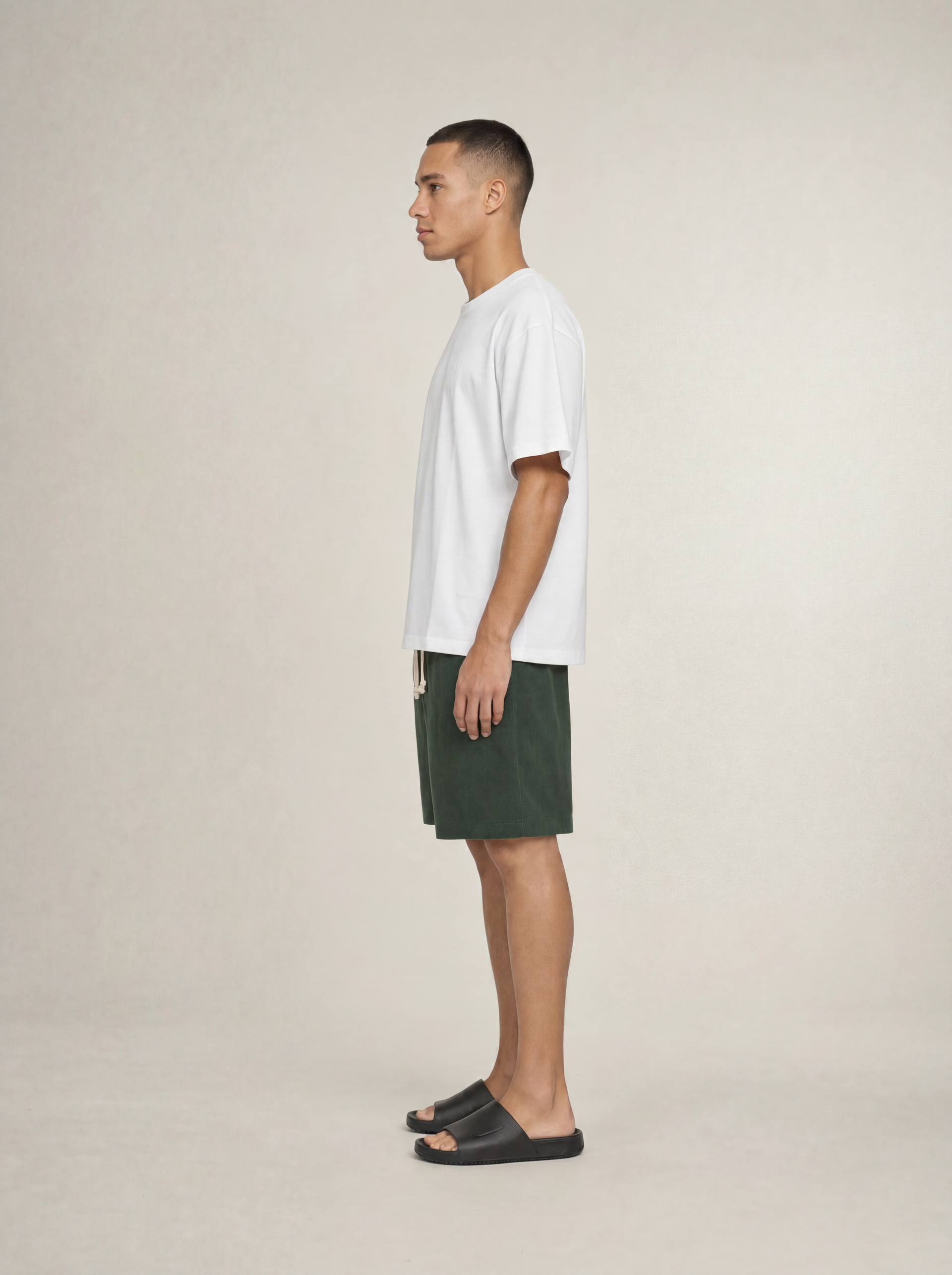 WILLIAM CORDUROY SHORTS DARK GREEN